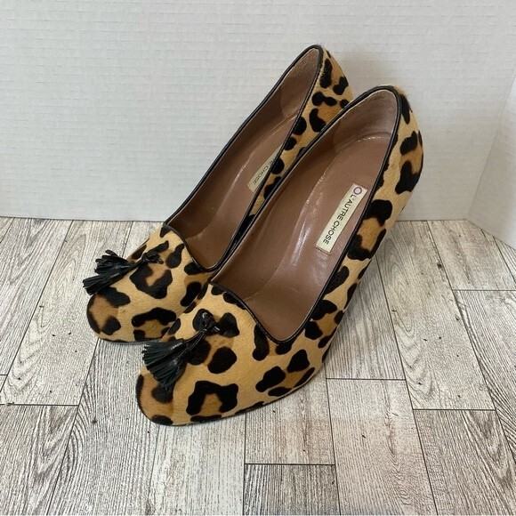 L’Autre Chose- Leopard Print Calf Hair Leather Heels- Sz. 40 - Picture 2 of 11